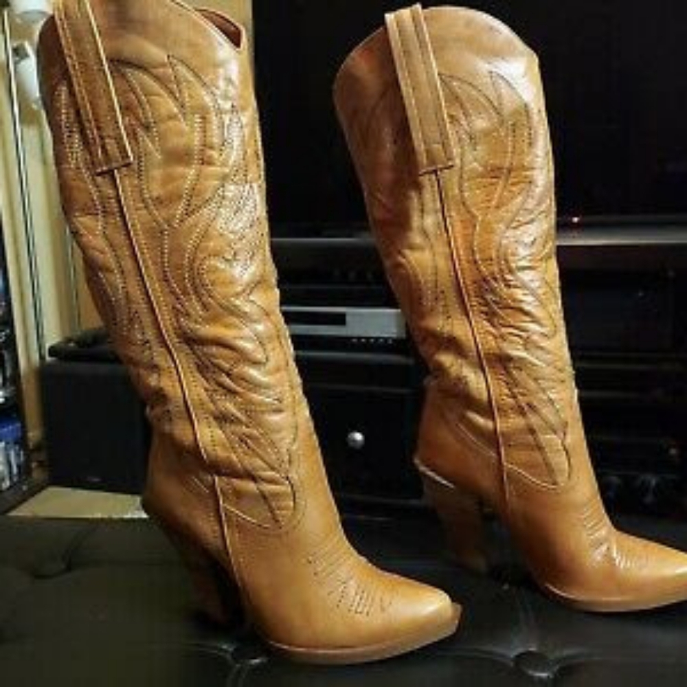 Rare Jessica Simpson Alan Cowboy Boots